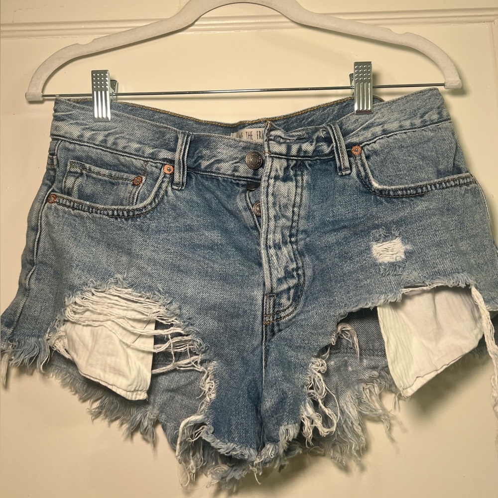Free People Jean Shorts